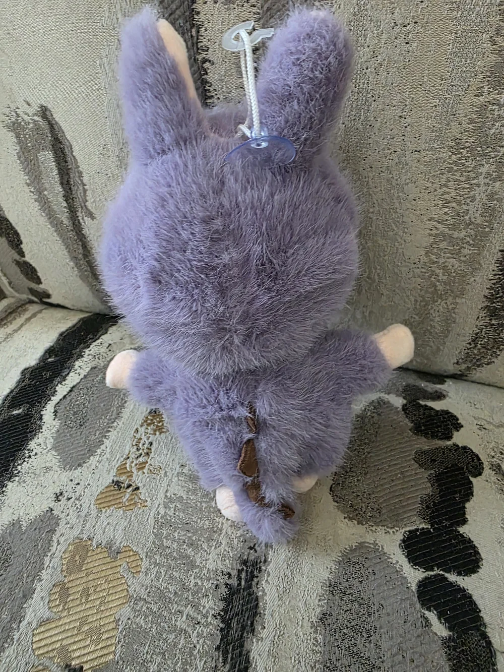 Purple Plush Bunny-Style Small Pet Toy by